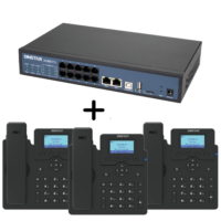 Pack Téléphonie IP Dinstar UC200 Pro + 3x C60GP – Solution IPBX VoIP pour PME