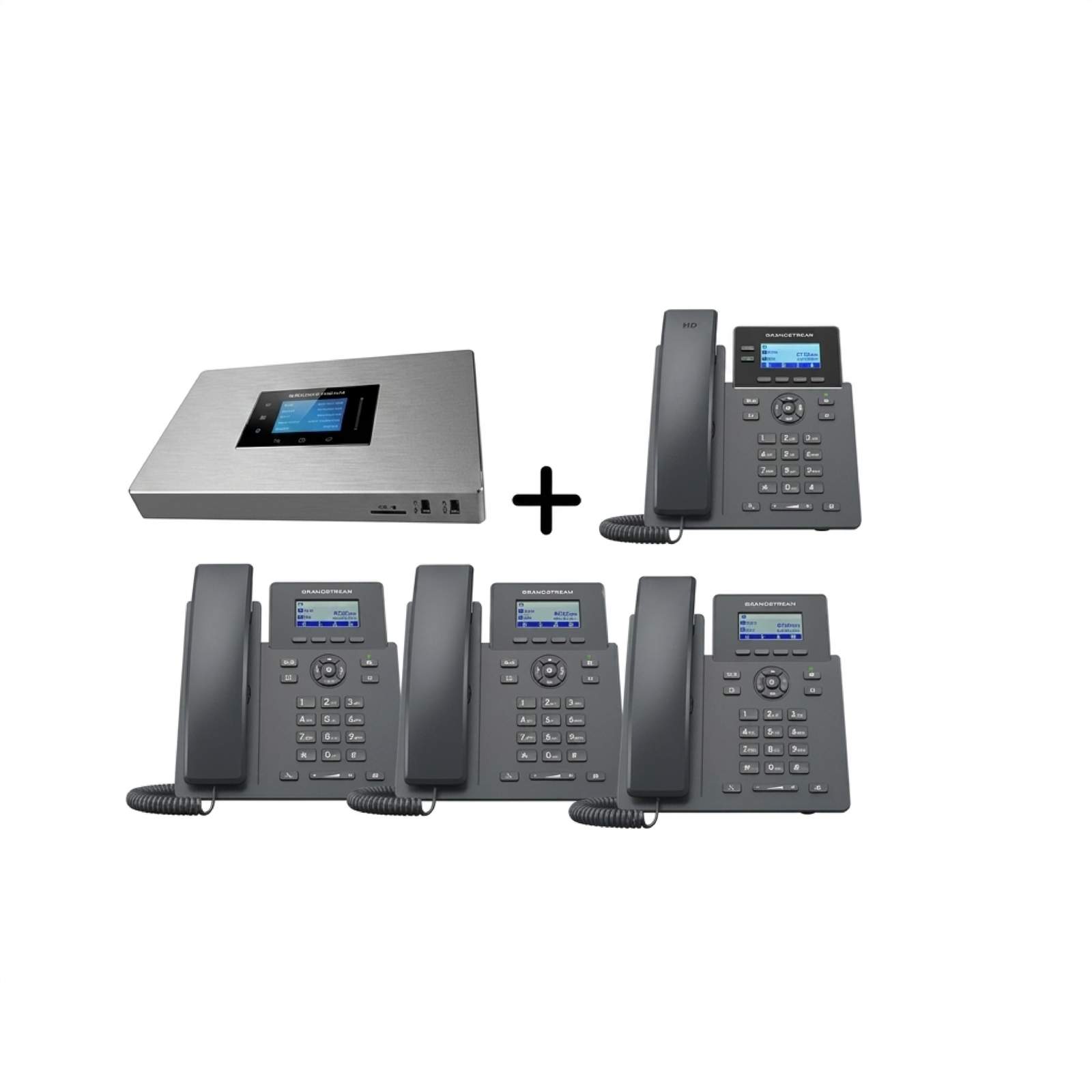 Pack Téléphonie IP Grandstream UCM6302A + 3x GRP2601 + 1x GRP2602 – Solution VoIP PME Complète