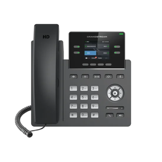 Téléphone IP Wi-Fi Grandstream GRP2612W – 4 Comptes SIP et Audio HD
