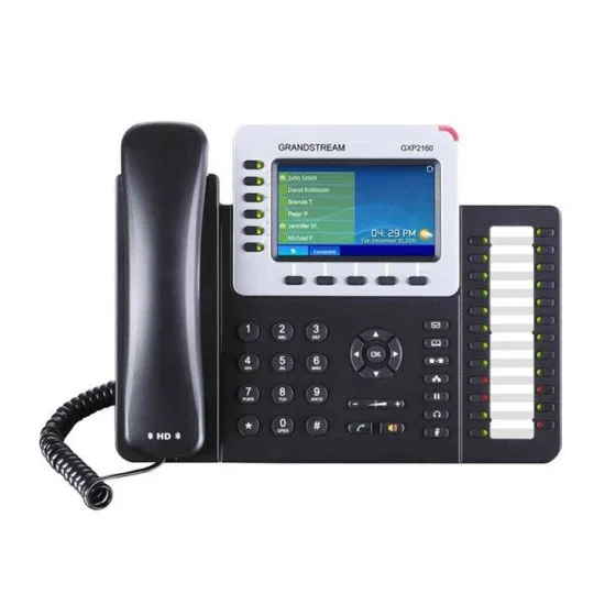 Téléphone IP Grandstream GXP2160 High-End – 6 Comptes SIP, Écran Couleur et Gigabit