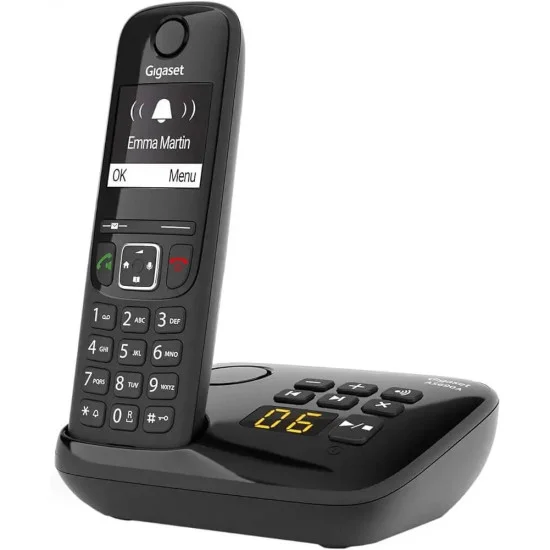 Téléphone Sans Fil DECT Gigaset AS690A – Répondeur Intégré, 18h Autonomie et Écran Rétroéclairé